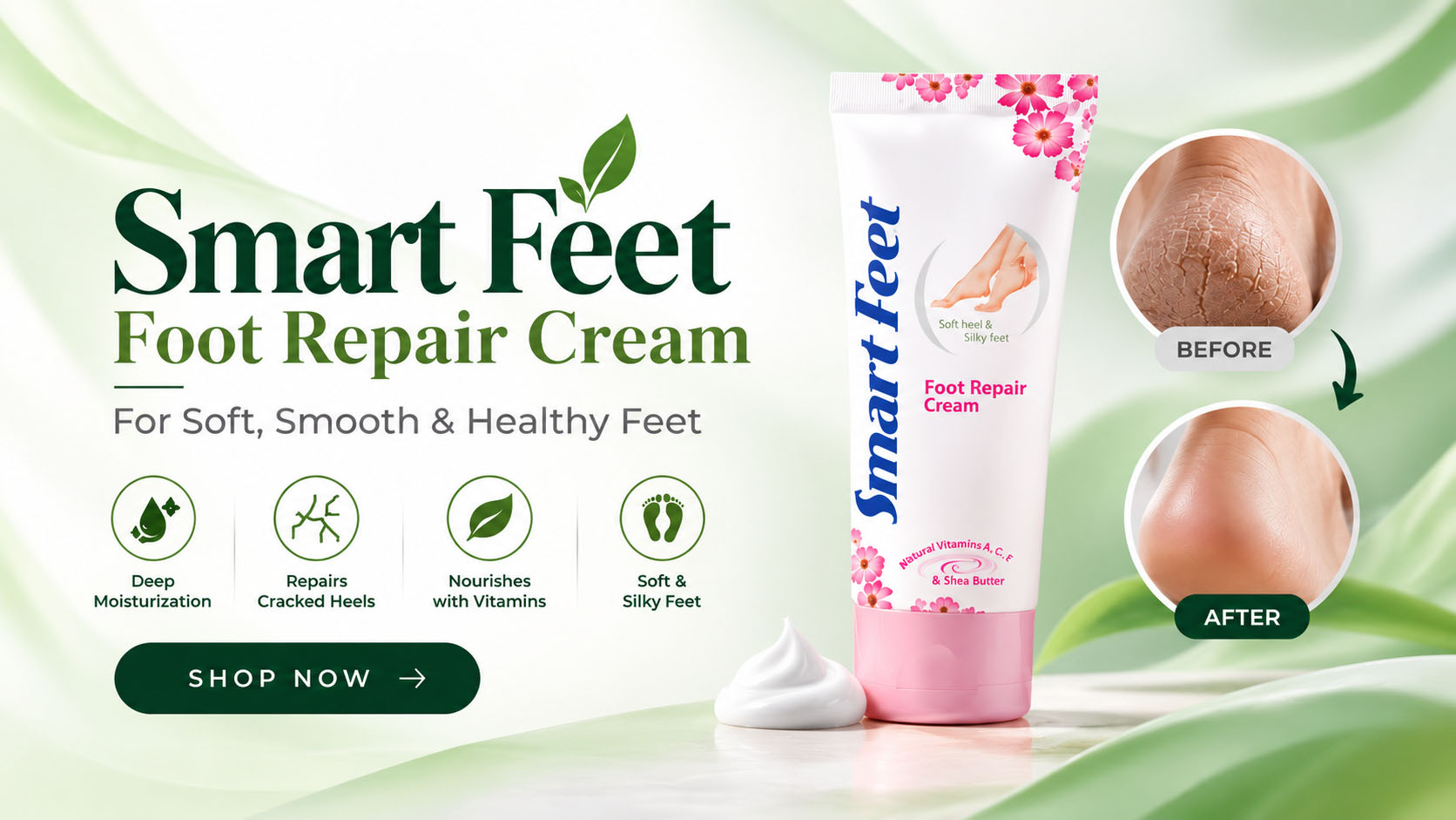 Smart Feet Repair Cream Banner